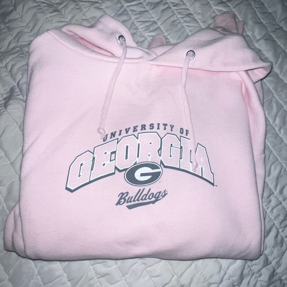 Pink UGA university of Georgia bulldogs hoodie